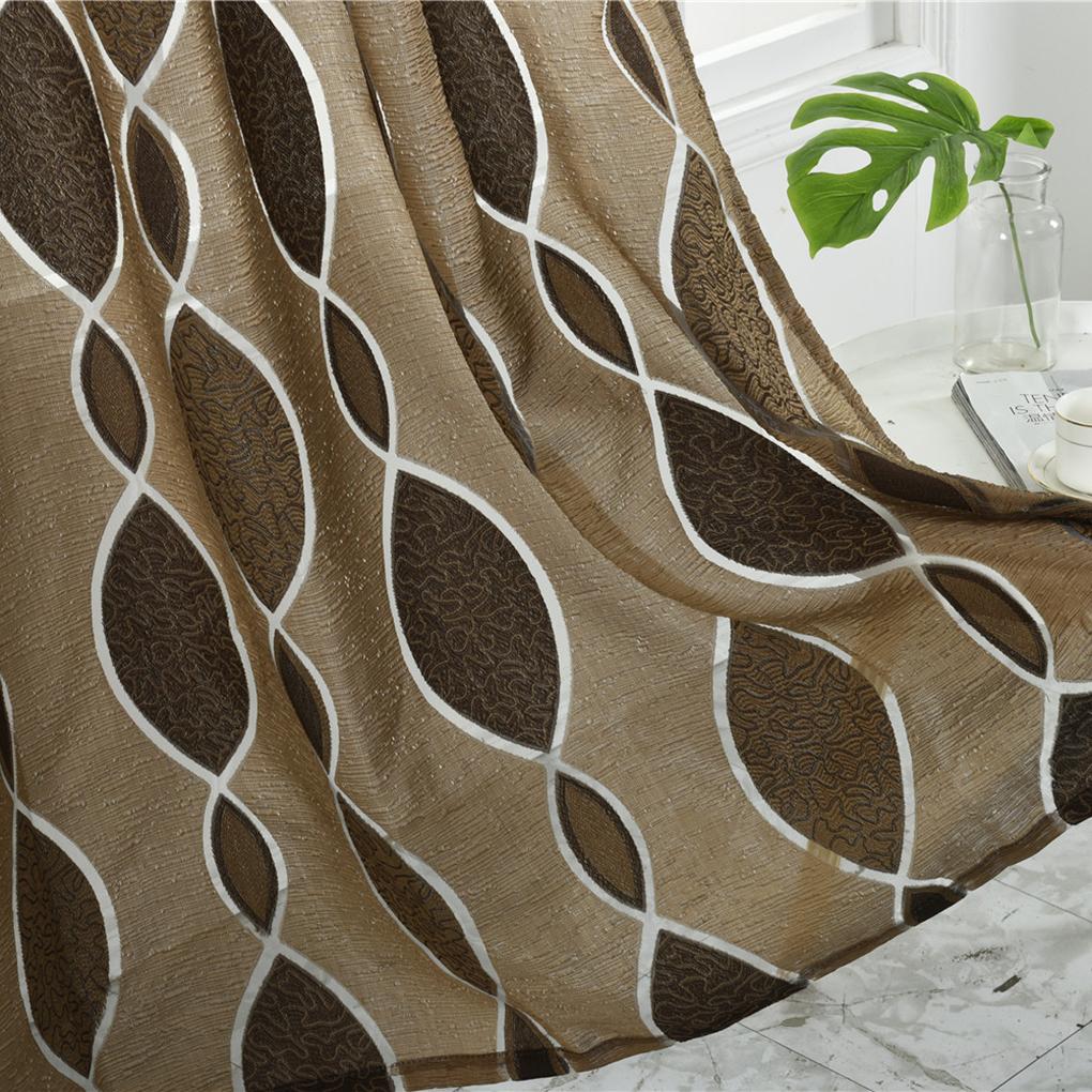 Тюль Прозрачный Окно Экран Дверь Балкон Гостиная Полупрозрачные Жалюзи Занавес