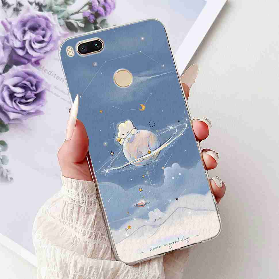 Чехол для Xiaomi Mi A1 MDG2 MDI2, модная расписная крышка из мягкого силикона TPU для Xiaomi Mi A1 Mi 5X 5.5", разноцветный цветочный чехол для телефона