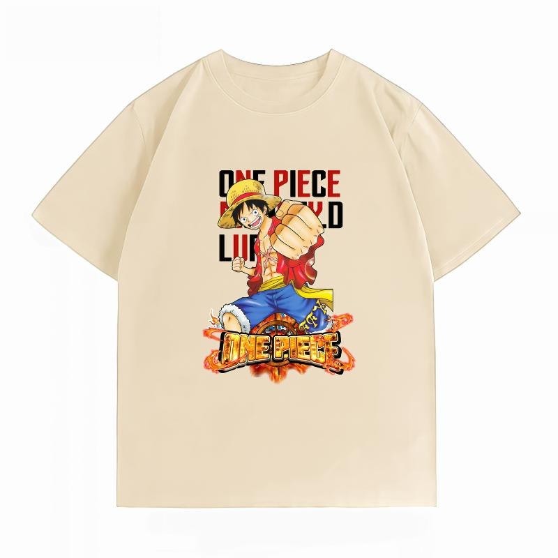 Unisexs Clothing New 100 Cotton Summer TShirt One Piece Unisexs TShirt Monkey D Luffy Print Casual Unisexs TShirt