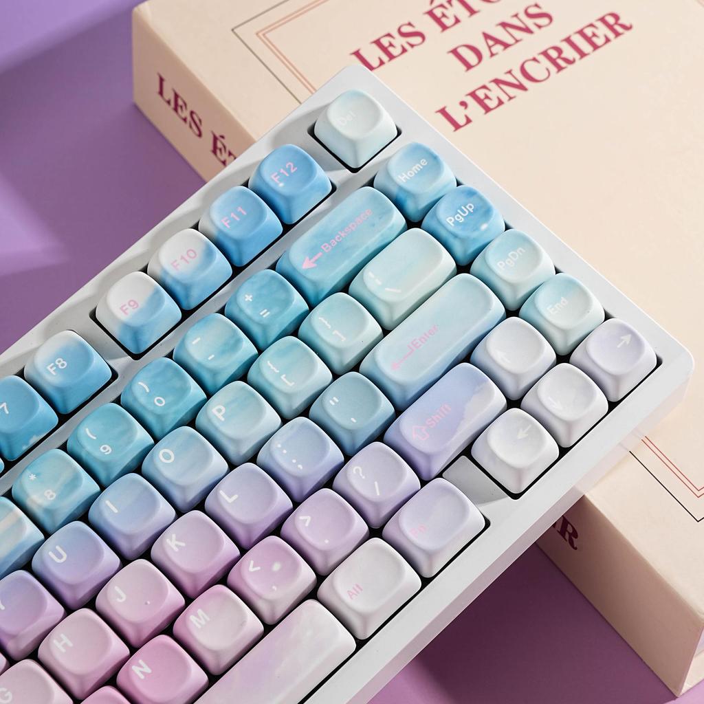 MOA Sky PBT Keycaps с сублимационной печатью: Арабский, Корейский, Немецкий, Французский, Испанский, Бразильский, Русский, Языки меньшинств