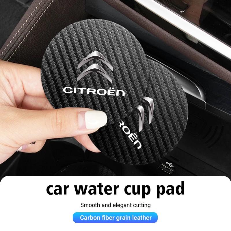 AHL2 Car Coaster Water Cup Bottle Holder Anti-slip Mat Accessories For Citroen C5 C1 C2 C6 C4L DS3 DS4 DS5 C-Elysee Grand Berlingo