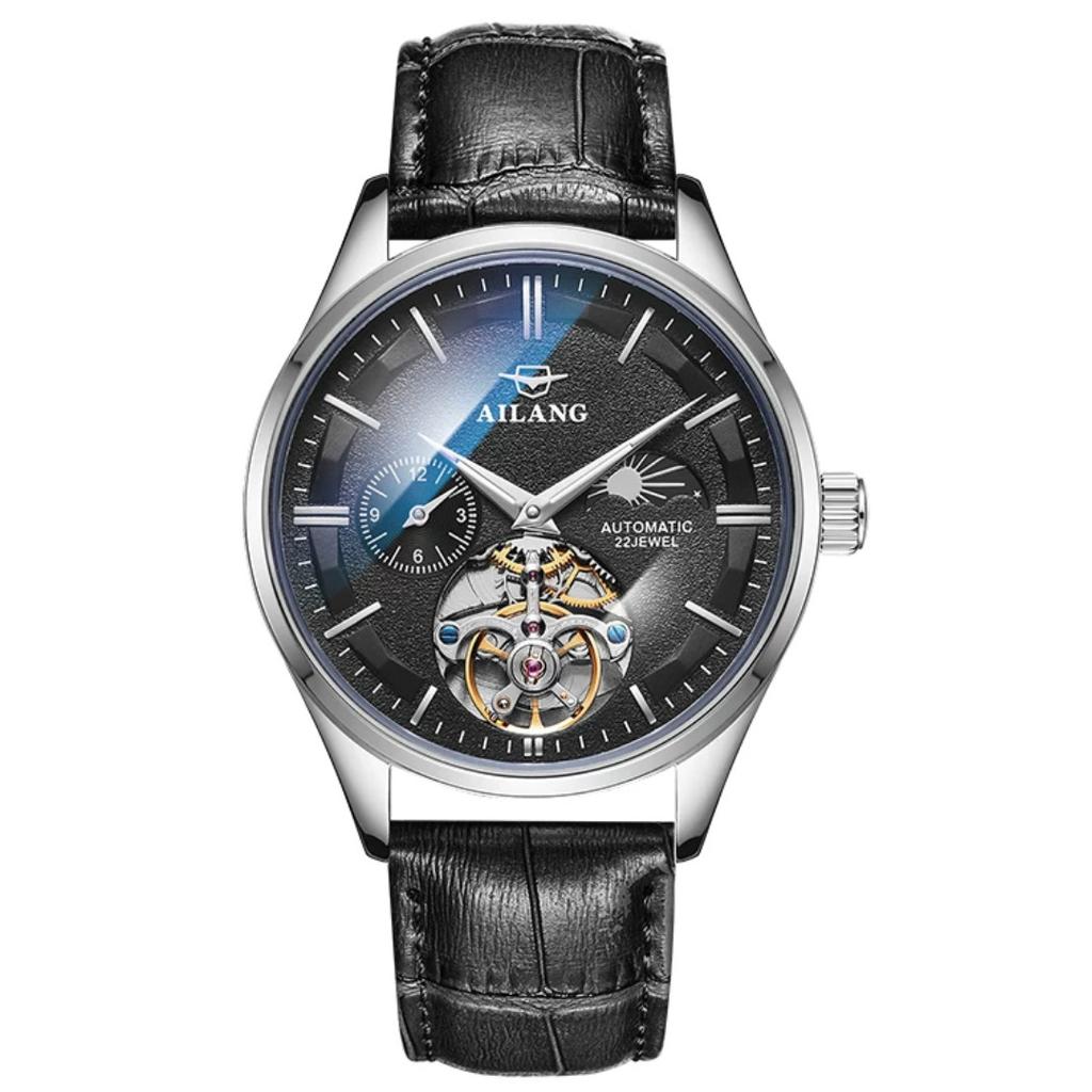 AILANG Новые механические часы, полностью автоматические мужские часы с маховиком, модные мужские часы, водонепроницаемые
