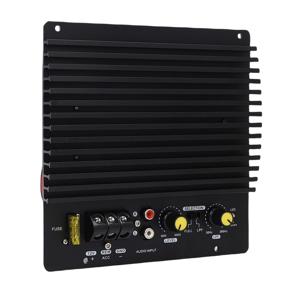 Плата автомобильного усилителя 12 В 600 Вт высокой мощности из алюминиевого сплава Автомобильная плата усилителя сабвуфера с открытым басом для автомобиля