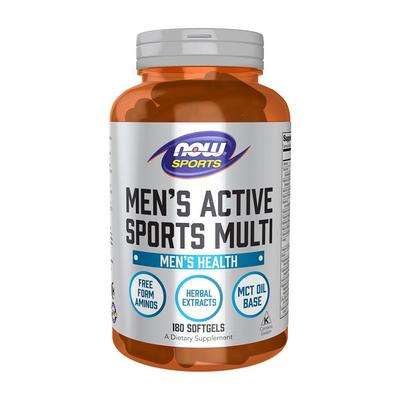 Mens Active Sports Multi, 180 мягких капсул