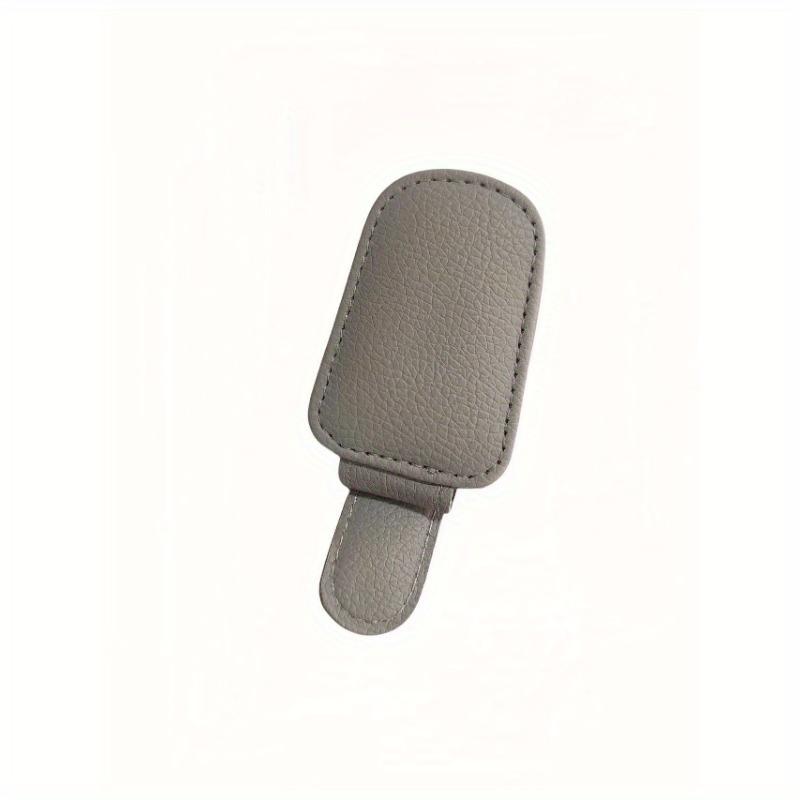 Magnetic PU Leather Glasses Holder for Car Visor,Compact Design for Easy Access & Secure Storage, Car Interior Accessory