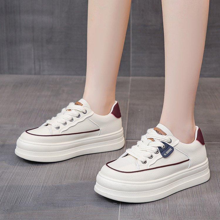 New Raise the Bottom White Shoes for Women  Winter New Non-Slip Sneakers Easy To Match Casual Fashion Sports Shoes