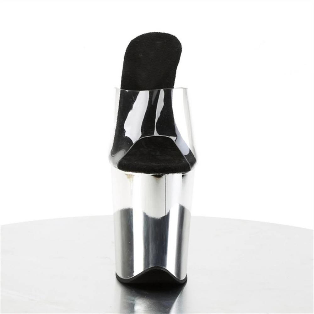 Сексуальные женские сандалии на платформе с открытым носком, модель для подиума, сексуальные туфли для танцев на пилоне, туфли на высоком каблуке для ночного клуба