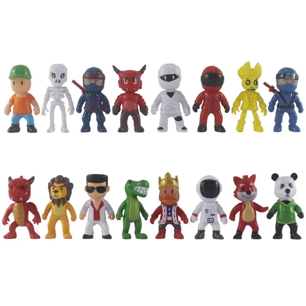 8/16Pcs Stumble Guys Action Figures PVC Anime Model Toys Game Figuras Dolls Set for Children Birthday Gifts