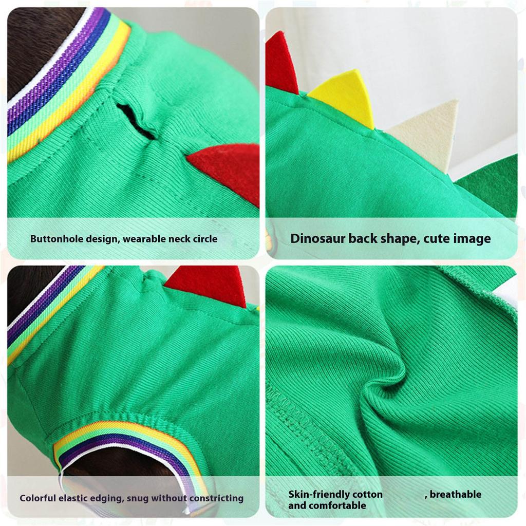 Одежда для таксы Костюм динозавра для маленькой собаки Простой в носке Наряд для косплея питомца для тематической вечеринки Хэллоуина