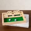 Игра Shut The Box - Деревянная игра с числовым полем и 2 кубиками, Портативная дорожная игра для семейных вечеринок для взрослых и молодежи, Стратегическая игра