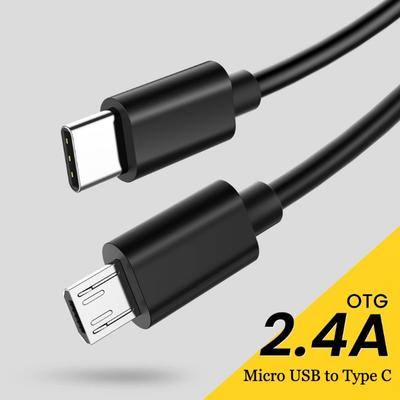 Кабель Type C — Micro USB, кабель-адаптер USB Type-C для быстрой зарядки Samsung MacBook Pro OTG, мобильный телефон, кабель Micro USB