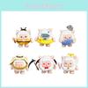 6 Pcs Eggy Party Sheep Design Mini Model Desktop Decoration Ornament Set For Kids And Adults