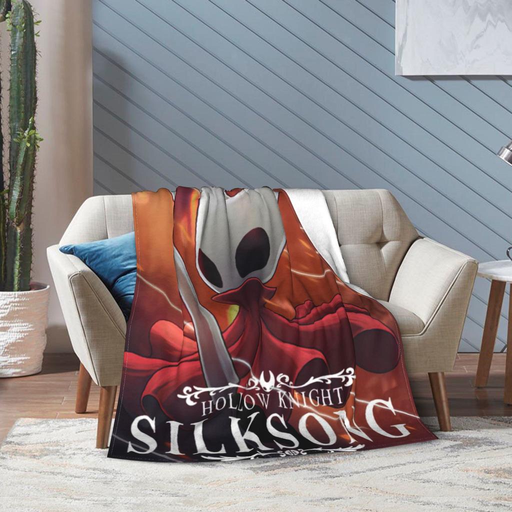 Плед Hollow Knight Silksong для мужчин и женщин, уютные мягкие пледы для дивана, 50x60 дюймов, разные размеры