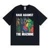 Футболка с лягушкой-протестующим из Портленда, смешная анти-ICE, мем Rage Against The Machine, мужские, женские, повседневные, хлопковые, оверсайз