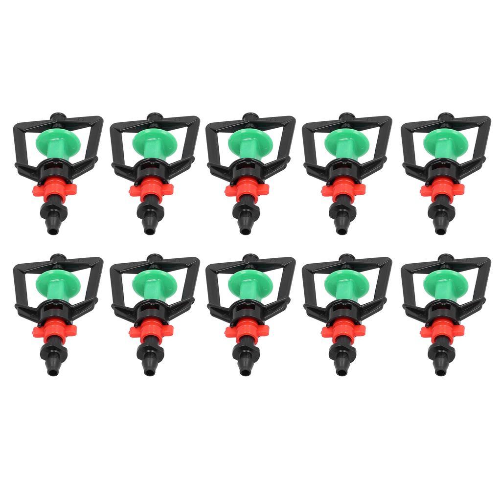 10 комплектов вращающейся насадки для полива растений, спринклерной распылительной насадки для теплицы