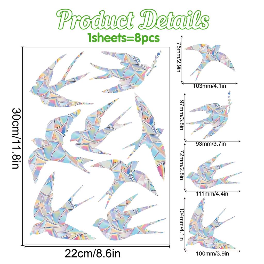 Christmas Rainbow Prism Static Cling Glass Stickers PVC Halloween Window Stickers Sun Catcher Decorative Films