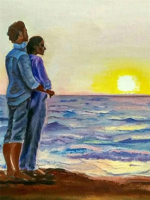 Mosaic Couple Painting Diamond Canvas Size Full Square Woman Handmade Gift Diy Diamond Embroidery Portrait Home Decoration