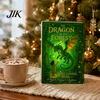 Desktop Ornament Set Forest Dragon Advent Calendar, 24 Day Countdown Box with Themed Party Favors Acrylic Ornaments, Festive Tree Hanging Decor,