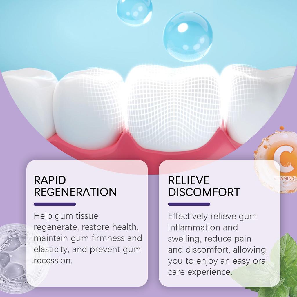 Oralhoe Фиолетовый гель для ухода за деснами Глубокая очистка Пятна Бережный уход за деснами Уход за зубами