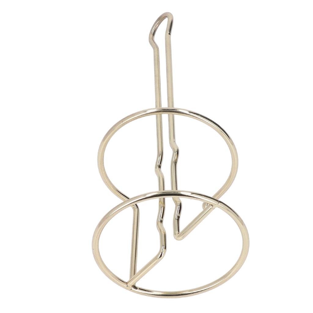 Tissue Reserve Holder Electroplating Bright Vertical Style Gold Iron Easy Cleaning Toilet Paper Stan