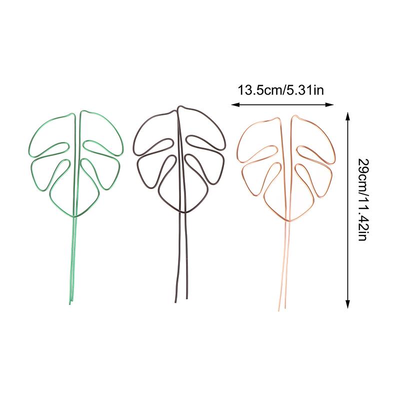Подставка для растений в форме монстеры, прочная опора из сплава, простая установка, декоративная подставка для растений небольшого и среднего размера