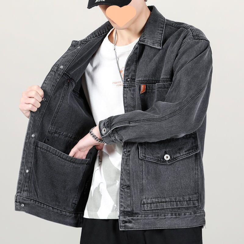 Men's Jacket Men's Fattened Plus Fat Jacket Student Loose Trend Large Size Men's Clothing