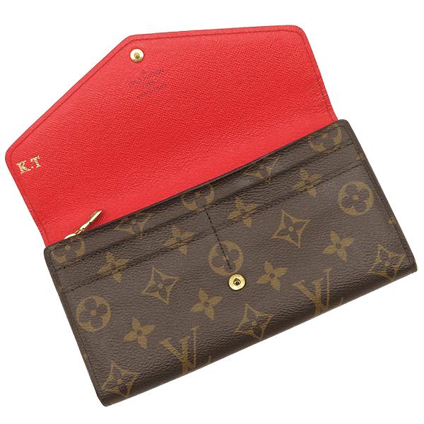LOUIS VUITTON M62236 Monogram Portefeuille SarahBifold Wallet Monogram canvas Array