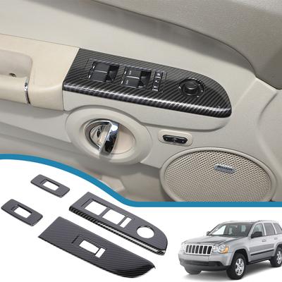 Дверь, окно, подъемная панель, кнопка, панель, крышка для Jeep Grand Cherokee 2006, 2007, 2008, 2009, 2010, внутренние молдинги