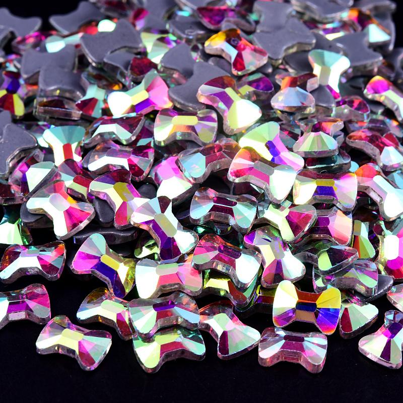 Blinginbox Hight Quality Rhinestone Bulk Special Shapes Crystal AB Hot Fix Rhinestones Iron on Rhinestones for Fabric Decoration