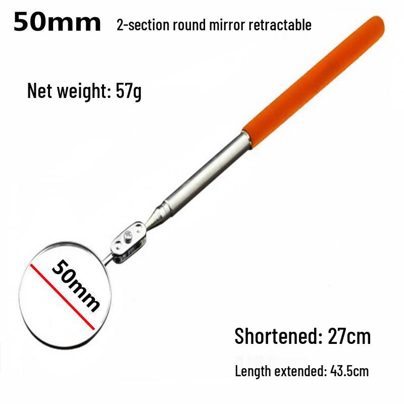 Универсальное телескопическое зеркало с подсветкой – Малое и Большое для ремонта автомобилей, судостроения и сварочного контроля