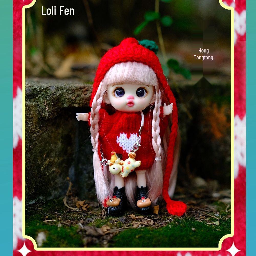 Loli Fen Модный Телефонный Брелок-Игрушка Силиконовая Кукла-Переодевашка - Милая Девочка Подарок на День Рождения Украшение