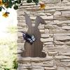 Easter Bunny Wood Front Door Sign Hanging Decoration Rustic Farmhouse Party Supplies 24x45cm Rabbit