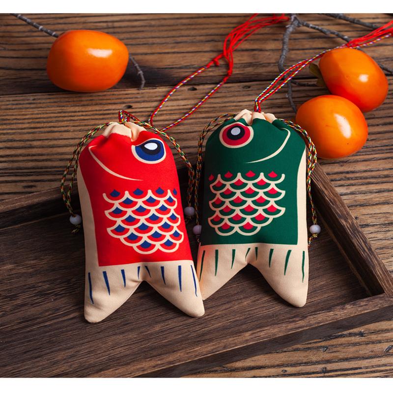 Koi Carp Blessing Bag Pendant Hanfu Decoration Graduation Gift Lucky Pouch Sachet Jewelry Bags Koi Carp Blessing Bag Coin Purse