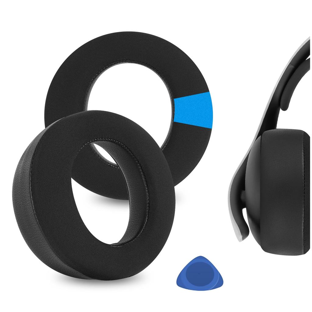 Geekria Earpads Sport Compatible Pads Compatible with Sony Sony PlayStations Pulse Elite Headphones Pads Cups Cooling Gel Ear/Ear (Black)