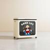 Foldable Storage Box Easy Assembly Bin with Wheels Dustproof