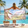 Custom Text Beach Towel, Soft Absorbent Swimming Multi-use TowelHello Kitty