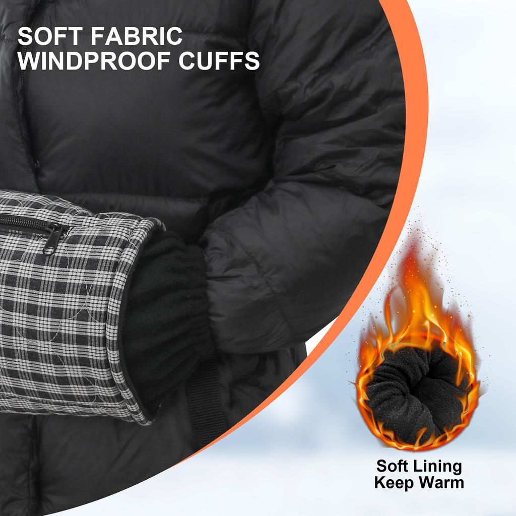 USB перезаряжаемые уличные трехуровневые перчатки с подогревом и регулируемой температурой для мужчин и женщин, зимние