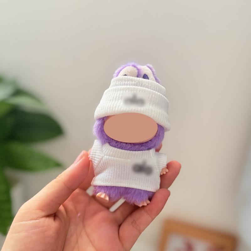 [Cloth Only] 10cm Doll Clothes Elastic Shirt Pullover Heart-shaped Outfits Set Exquisite Accessories Cute Cotton Polyester