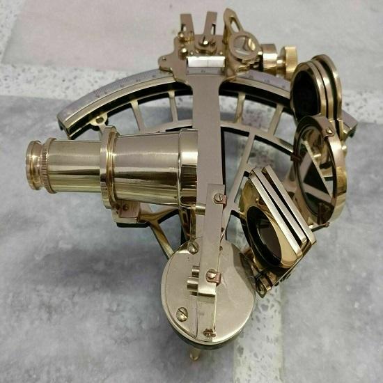 Латунный секстант навигационный рабочий секстант морской 22,86 см