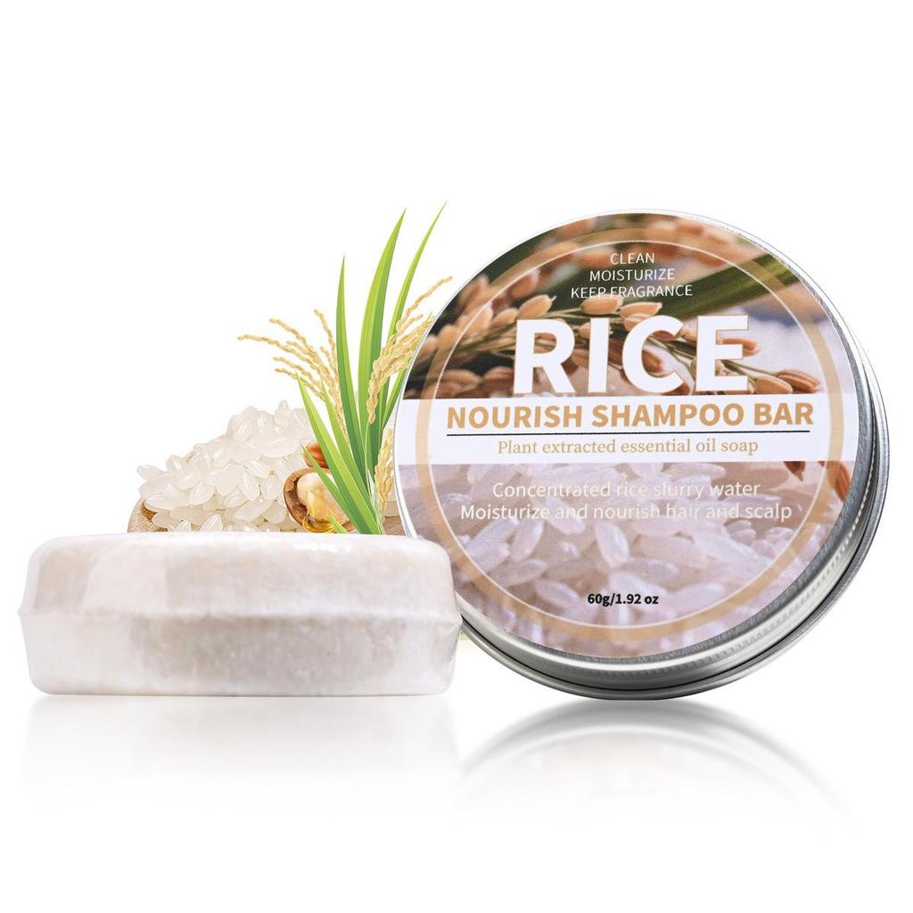 Coconut & He Shou Wu Ginseng Bamboo Charcoal Shampoo Soap with Essential Oils & Cypress Leaf