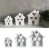 House Shaped Ornament Crafting Mold Custom House Figurines Creating Mold Easy To Use Heart House Decoration Moulds