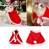 Happy New Year New Dog and Cat Pet Christmas Hat Costume Santa Cosplay Funny Transformed Pet Christmas Cape Dress Up Clothes Scarf Cloak Props Decor