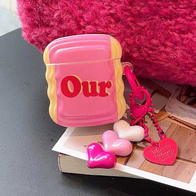 Чехол для наушников INS Heart Windmil для AirPods AirPod 2 3, чехол с милым медведем и разноцветными бусинами, подвеска, мягкий силиконовый чехол для AirPods Pro