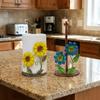 Anti-Skid Flower Shaped Tissue Holder Freestanding Paper Towel Rack  Dining Table