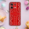 Красный чехол для телефона Bandana Paisley для Redmi Note 13 9 10 11 12 Pro Plus 10S 11S 12S Redmi 12 9C 10C 12C 13C Cover