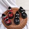 Весенне-осенняя новая модная обувь в британском стиле для девочек, удобная кожаная обувь на мягкой подошве