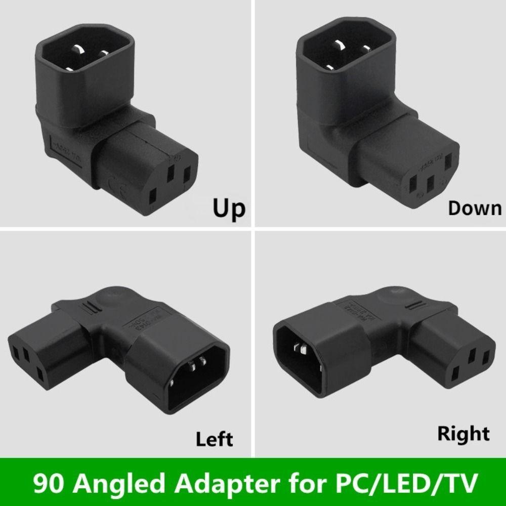 Bend Up/Down/Left/Right Down UP Corner Plug AC Plug Conversion Plug Power Adapter IEC Connector