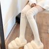 1Pair Women Over The Knee Piling Socks Autumn Winter Stretchy Cozy Casual Warm