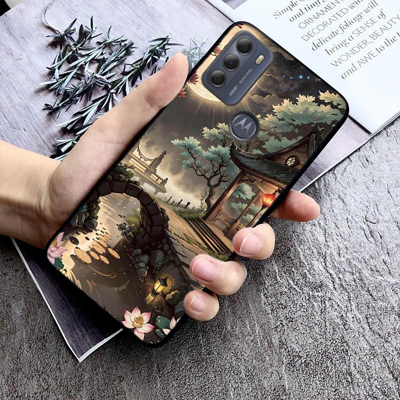 Удивительный пейзаж чехол для телефона Moto G84 G22 G32 G42 G52 G62 G53 G72 G60 G60S G24 G10 G20 G30 G13 G50 G 5G G Pure