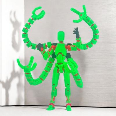 3D-печатная фигурка робота с аксессуарами, подвижные суставы, модель робота, игрушка
